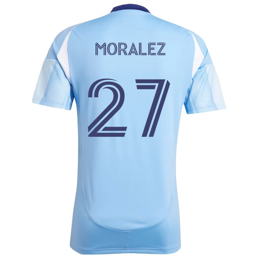 Danxen Kid Maxi Moralez #27 Light Blue Home Jersey 2025/26 T-Shirt