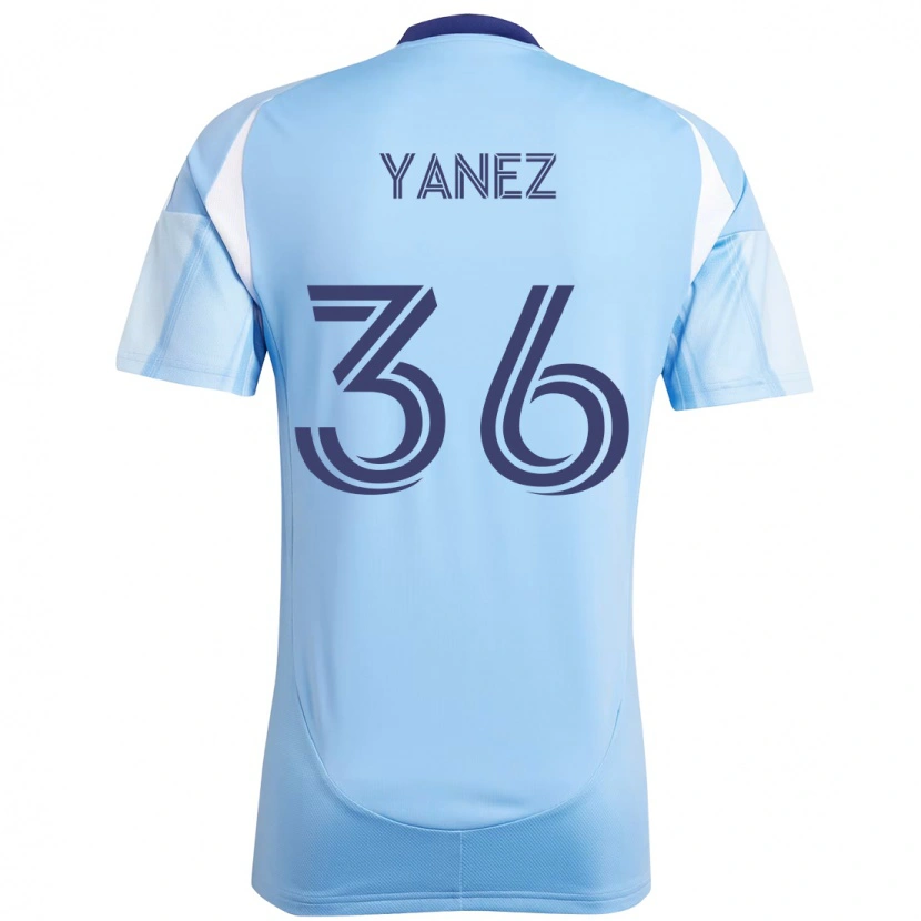 Danxen Kid Zidane Yañez #36 Light Blue Home Jersey 2025/26 T-Shirt