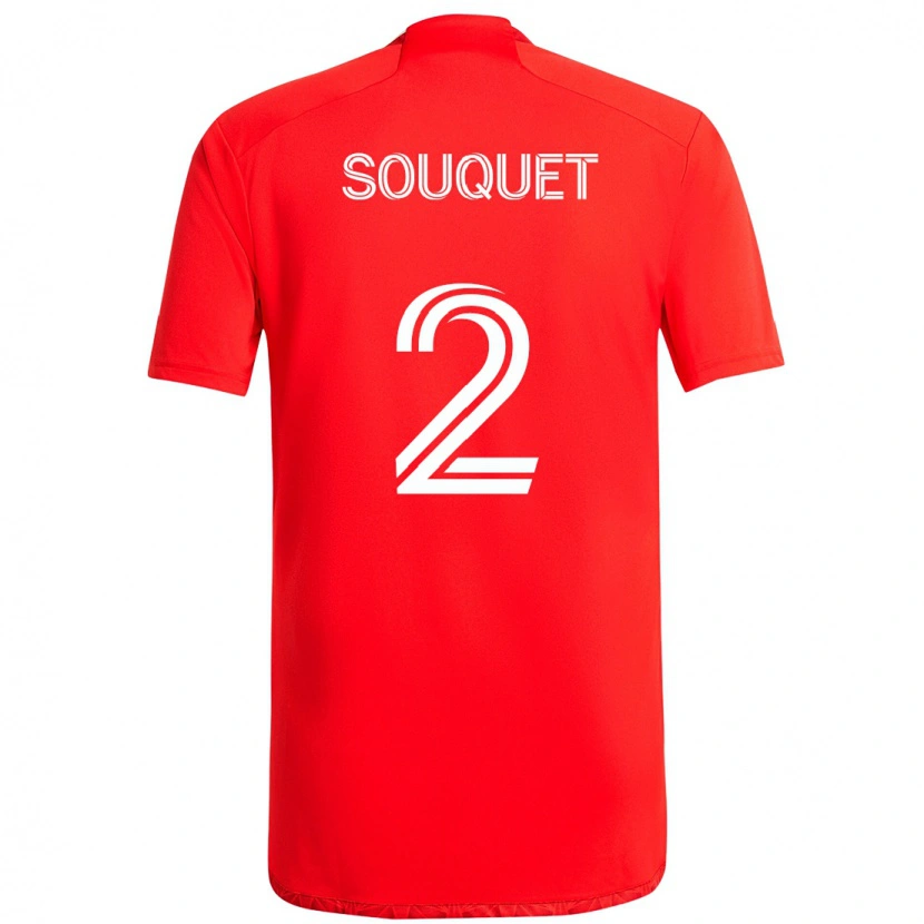 Danxen Kid Arnaud Souquet #2 Red White Home Jersey 2025/26 T-Shirt