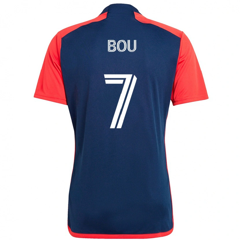 Danxen Kid Gustavo Bou #7 Blue Red Home Jersey 2025/26 T-Shirt