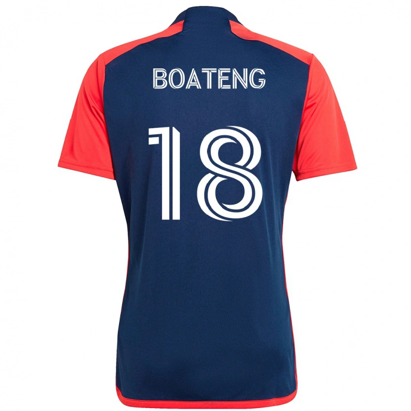 Danxen Kid Emmanuel Boateng #18 Blue Red Home Jersey 2025/26 T-Shirt