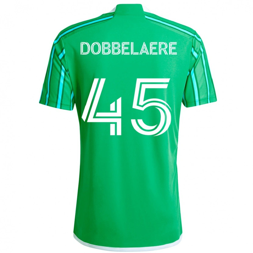 Danxen Kid Ethan Dobbelaere #45 Green White Home Jersey 2025/26 T-Shirt