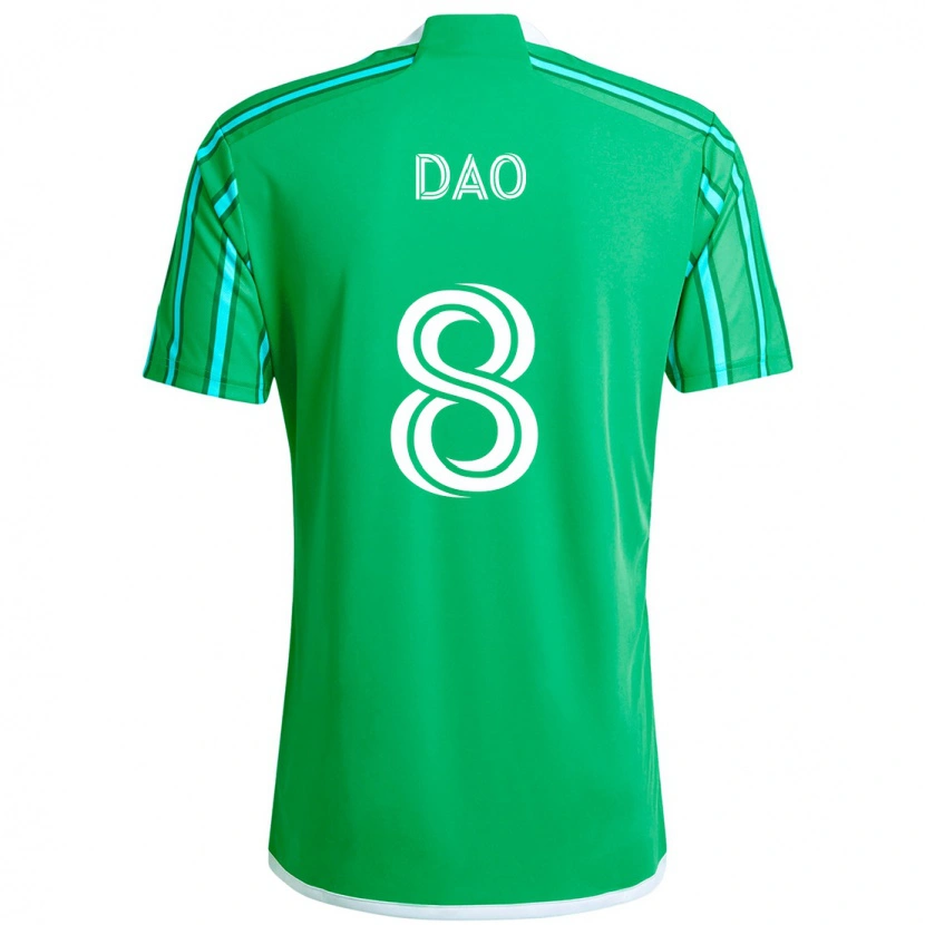 Danxen Kid Kaylee Dao #8 Green White Home Jersey 2025/26 T-Shirt