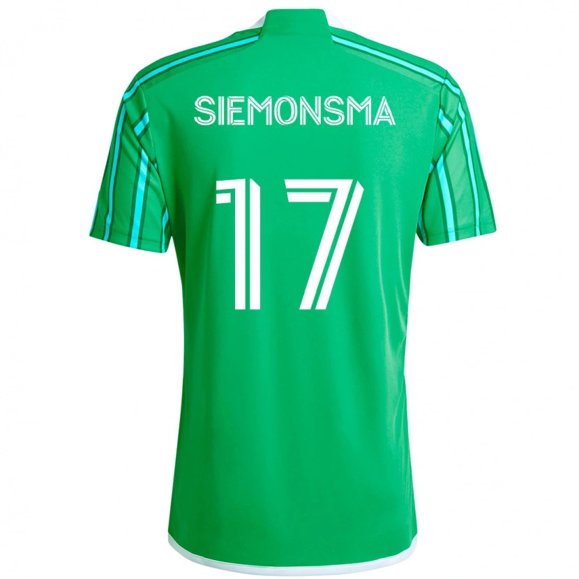 Danxen Kid Sianna Siemonsma #17 Green White Home Jersey 2025/26 T-Shirt