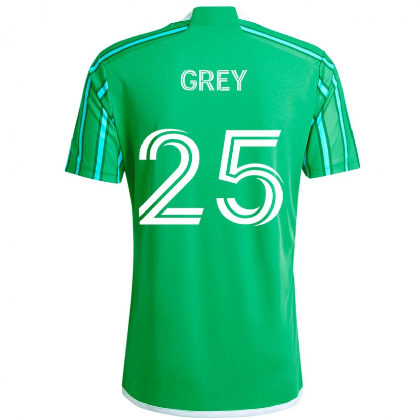 Danxen Kid Mireya Grey #25 Green White Home Jersey 2025/26 T-Shirt