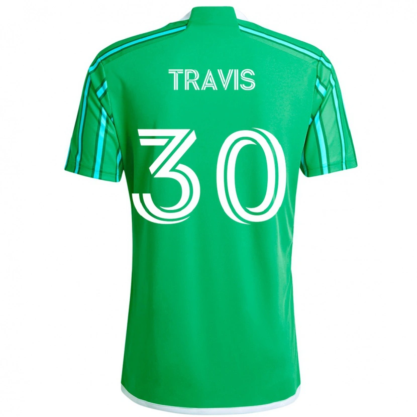 Danxen Kid Riley Travis #30 Green White Home Jersey 2025/26 T-Shirt