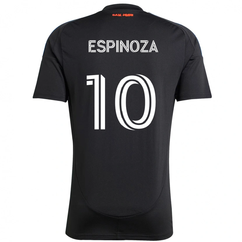 Danxen Kid Cristian Espinoza #10 Black Dark Blue Home Jersey 2025/26 T-Shirt
