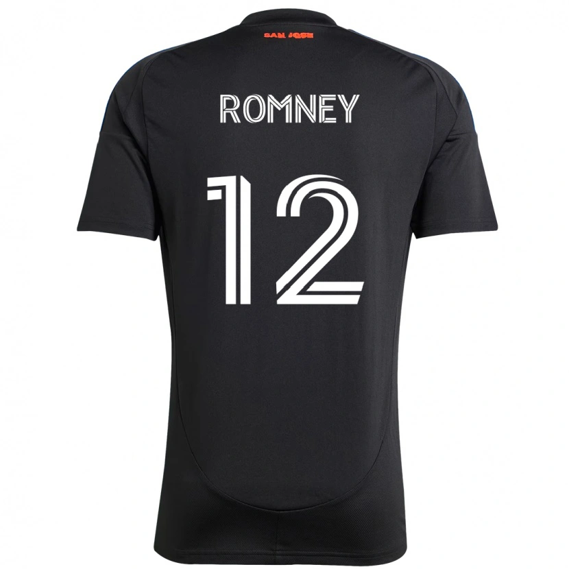 Danxen Kid Dave Romney #12 Black Dark Blue Home Jersey 2025/26 T-Shirt