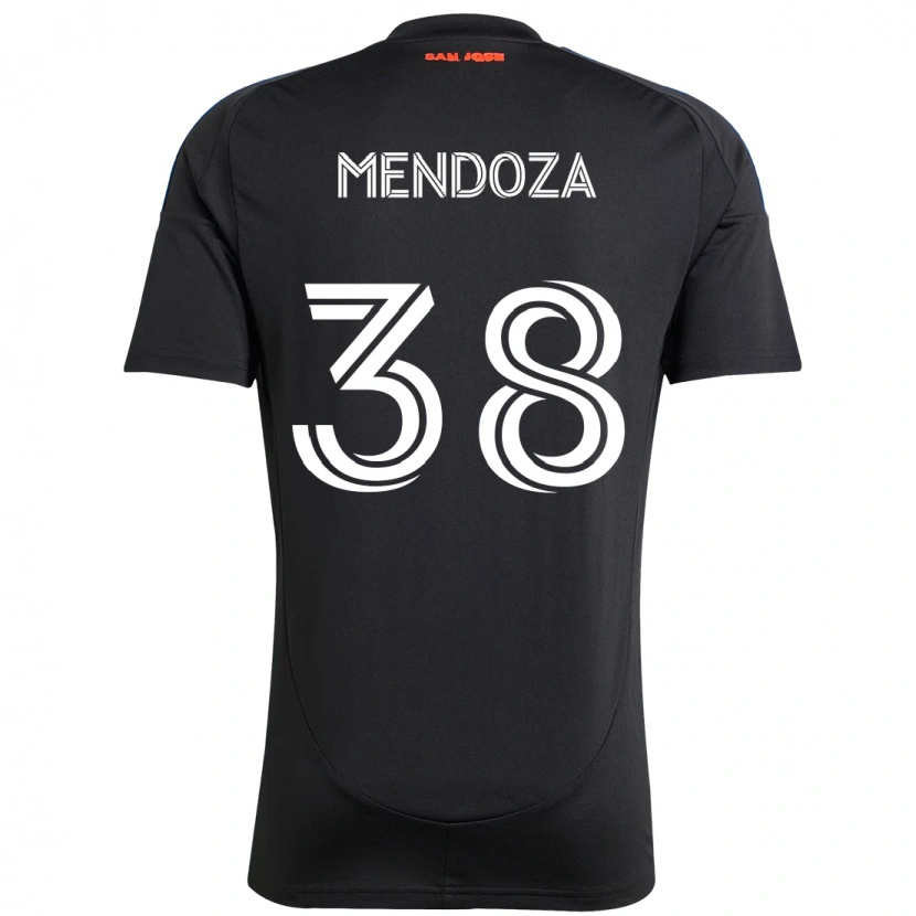 Danxen Kid Edwyn Mendoza #38 Black Dark Blue Home Jersey 2025/26 T-Shirt