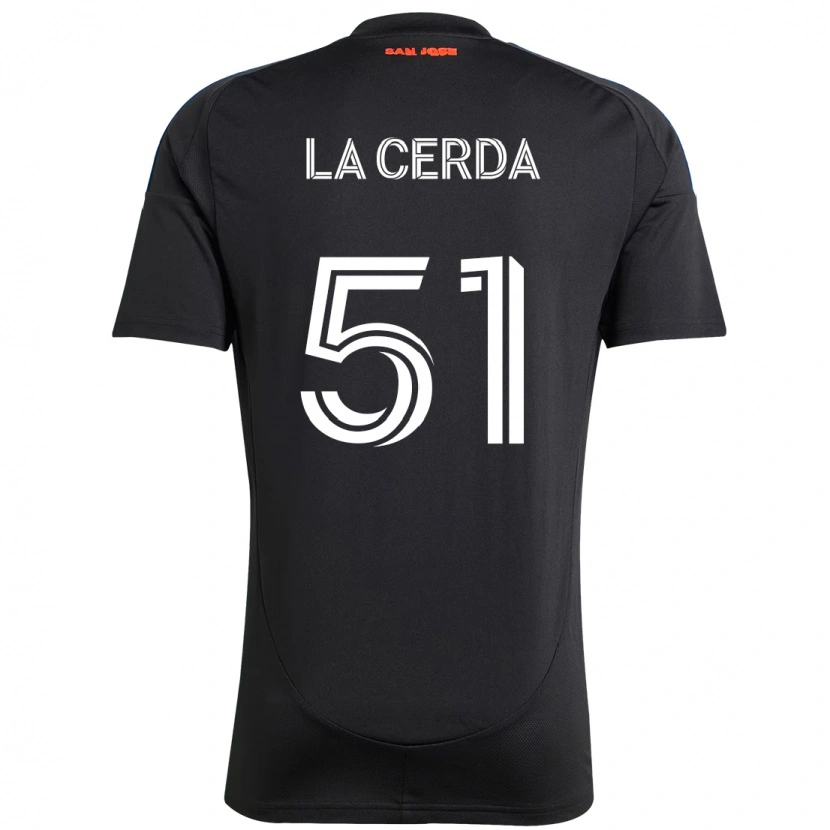 Danxen Kid Eric De La Cerda #51 Black Dark Blue Home Jersey 2025/26 T-Shirt