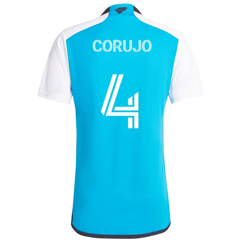 Danxen Kid Guzmán Corujo #4 Sky Blue White Home Jersey 2025/26 T-Shirt