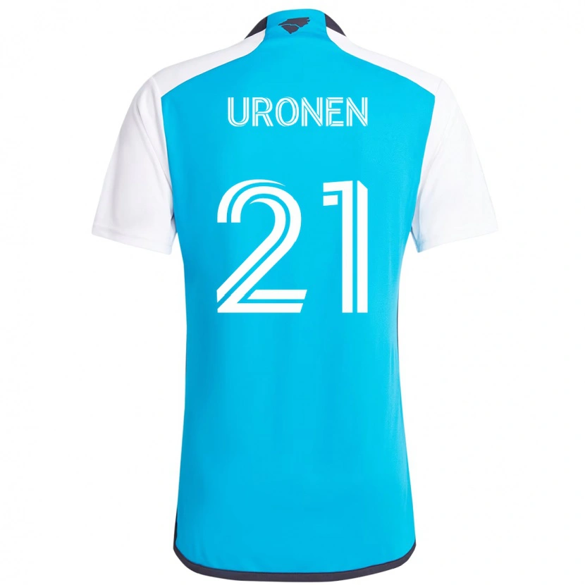 Danxen Kid Jere Uronen #21 Sky Blue White Home Jersey 2025/26 T-Shirt