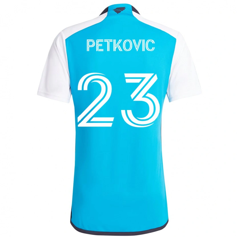 Danxen Kid Nikola Petkovic #23 Sky Blue White Home Jersey 2025/26 T-Shirt