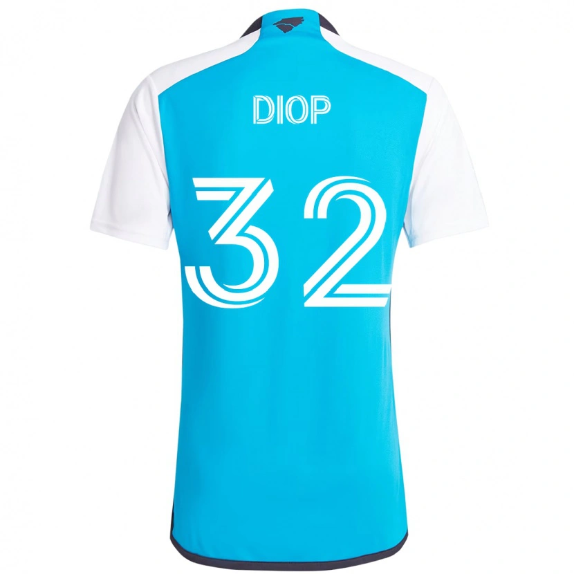 Danxen Kid Hamady Diop #32 Sky Blue White Home Jersey 2025/26 T-Shirt