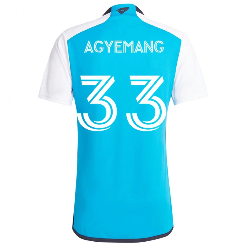 Danxen Kid Patrick Agyemang #33 Sky Blue White Home Jersey 2025/26 T-Shirt