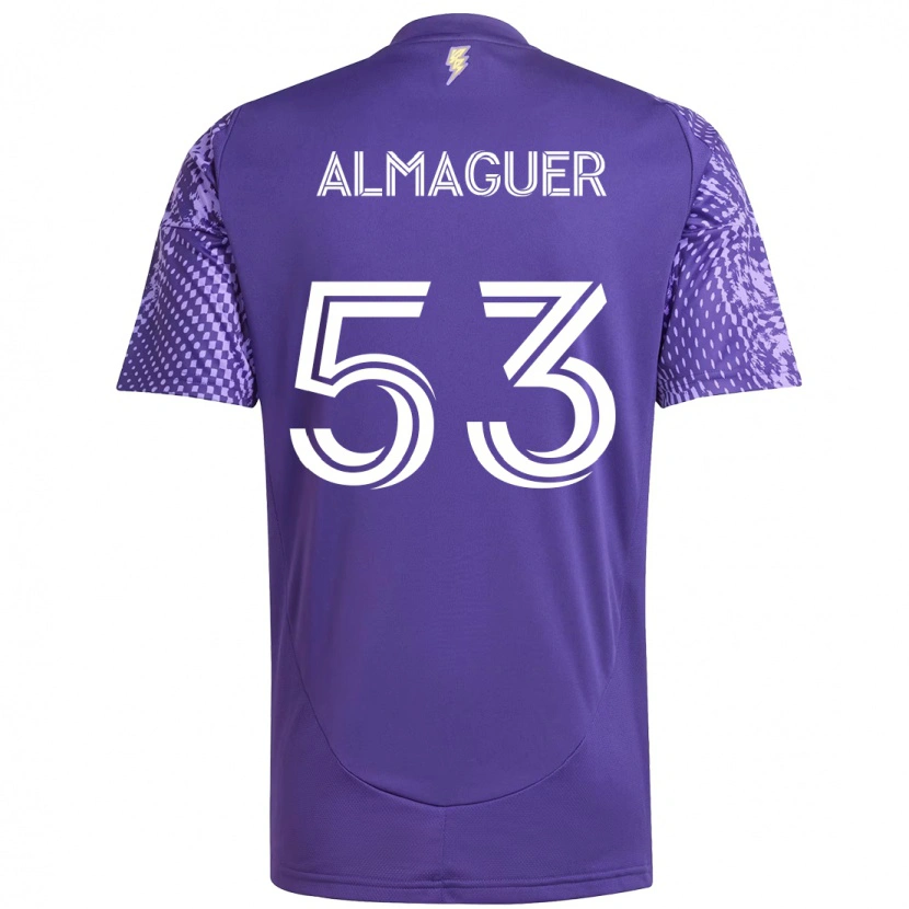 Danxen Kid Jorge Almaguer #53 Purple White Home Jersey 2025/26 T-Shirt