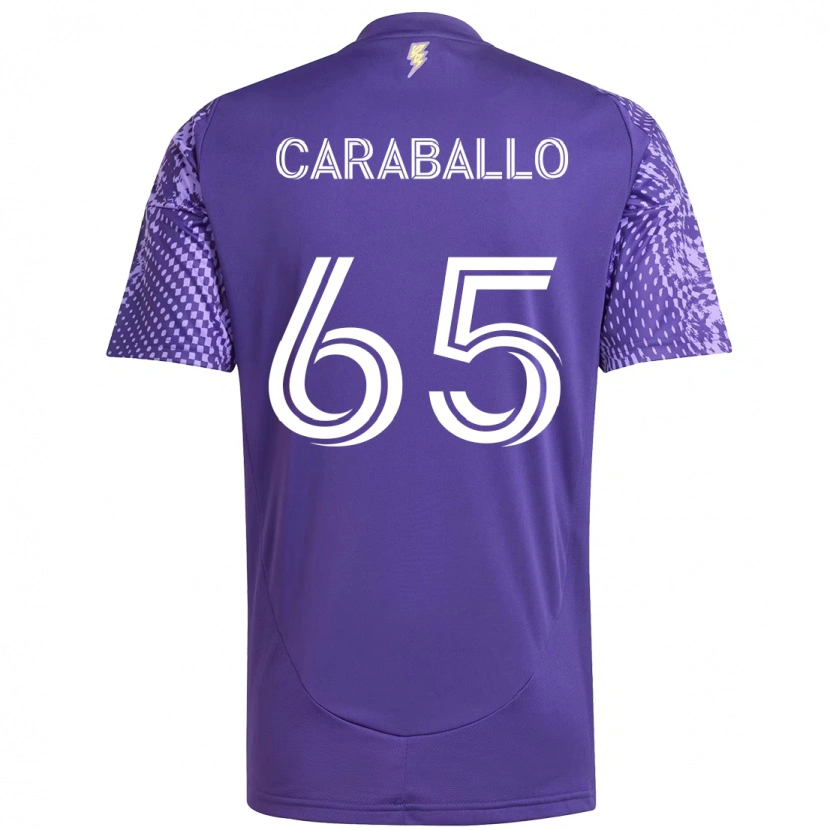 Danxen Kid Gustavo Caraballo #65 Purple White Home Jersey 2025/26 T-Shirt