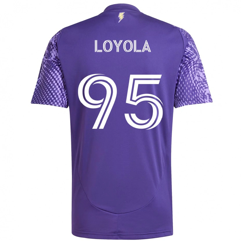 Danxen Kid Favian Loyola #95 Purple White Home Jersey 2025/26 T-Shirt