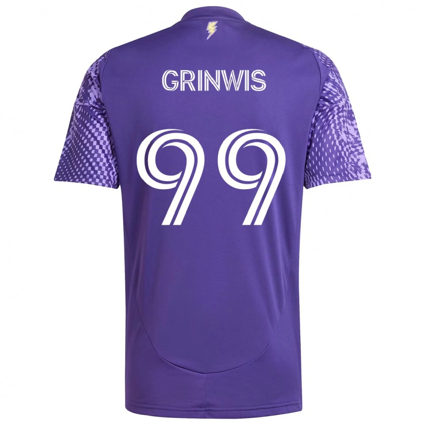 Danxen Kid Adam Grinwis #99 Purple White Home Jersey 2025/26 T-Shirt