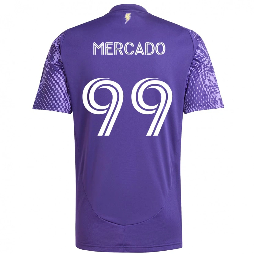 Danxen Kid Carlos Mercado #99 Purple White Home Jersey 2025/26 T-Shirt
