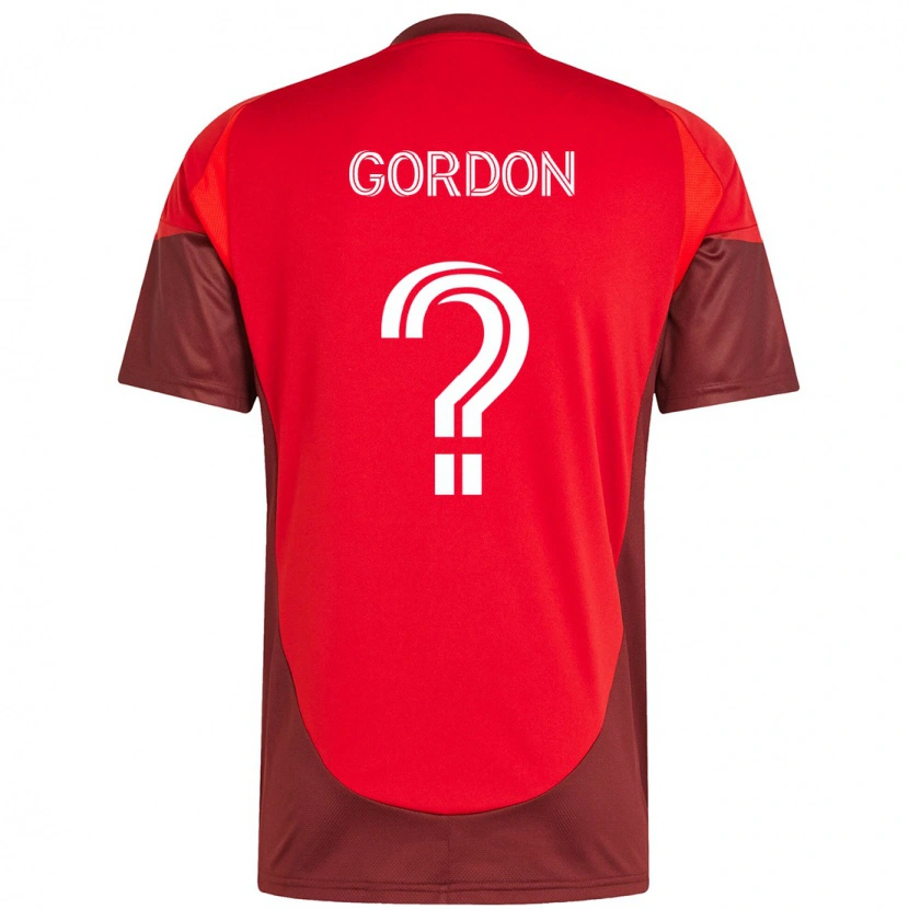 Danxen Kid Joshua Gordon #0 Red White Home Jersey 2025/26 T-Shirt