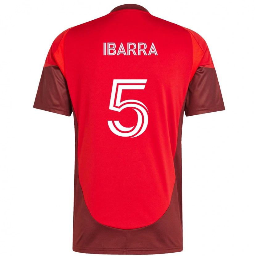 Danxen Kid Franco Ibarra #5 Red White Home Jersey 2025/26 T-Shirt