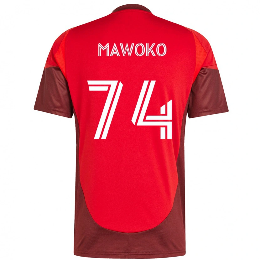 Danxen Kid Kundai Mawoko #74 Red White Home Jersey 2025/26 T-Shirt