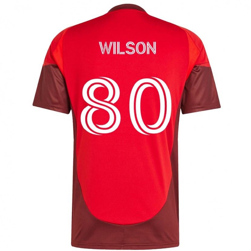Danxen Kid Shafique Wilson #80 Red White Home Jersey 2025/26 T-Shirt
