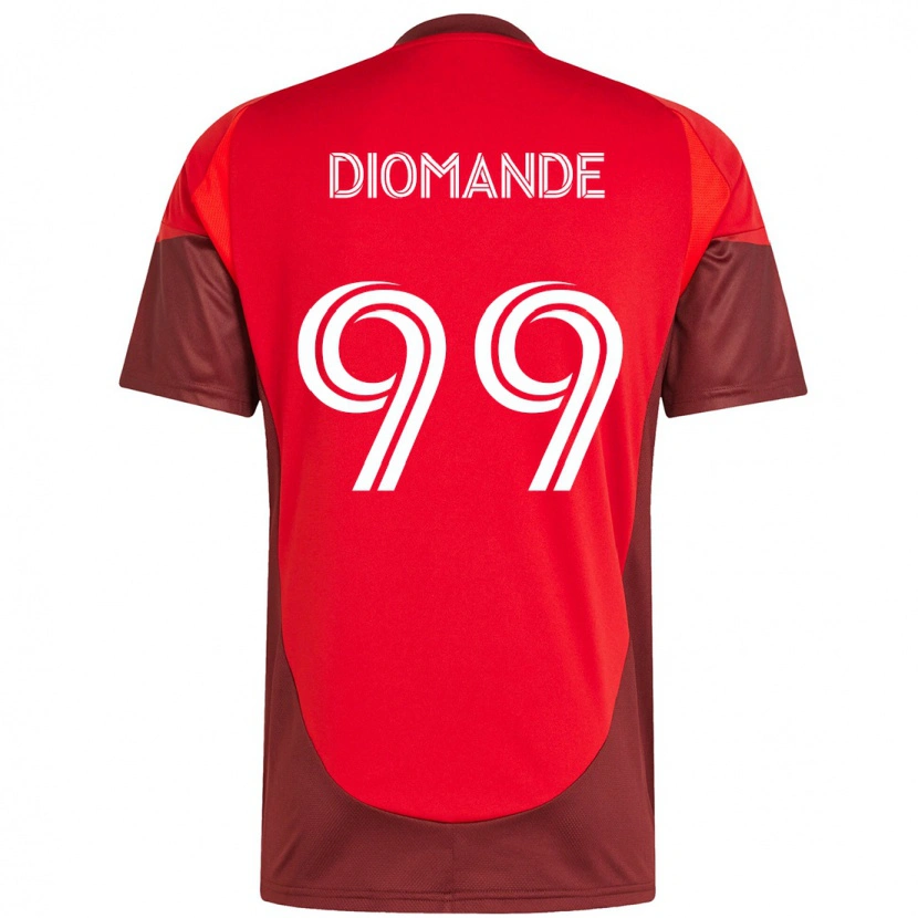 Danxen Kid Adama Diomande #99 Red White Home Jersey 2025/26 T-Shirt