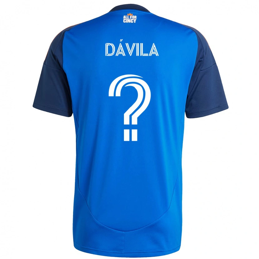 Danxen Kid Andrés Dávila #0 Dark Blue Orange Home Jersey 2025/26 T-Shirt