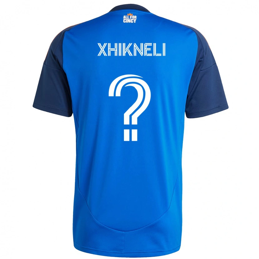 Danxen Kid Diego Xhikneli #0 Dark Blue Orange Home Jersey 2025/26 T-Shirt