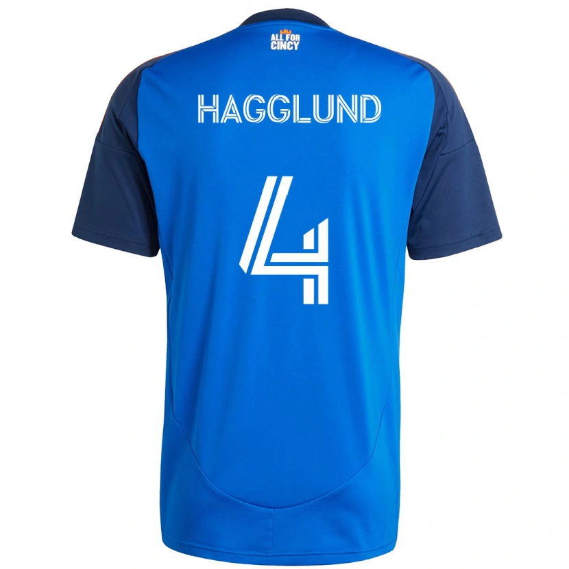 Danxen Kid Nick Hagglund #4 Dark Blue Orange Home Jersey 2025/26 T-Shirt