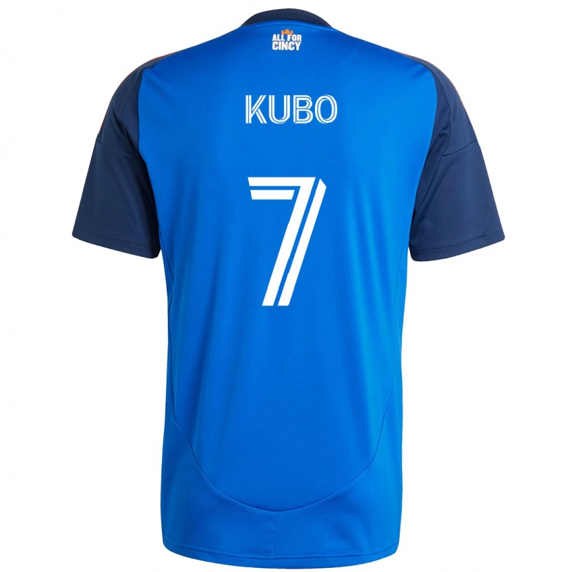 Danxen Kid Yuya Kubo #7 Dark Blue Orange Home Jersey 2025/26 T-Shirt