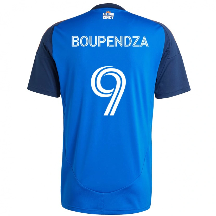 Danxen Kid Aaron Boupendza #9 Dark Blue Orange Home Jersey 2025/26 T-Shirt
