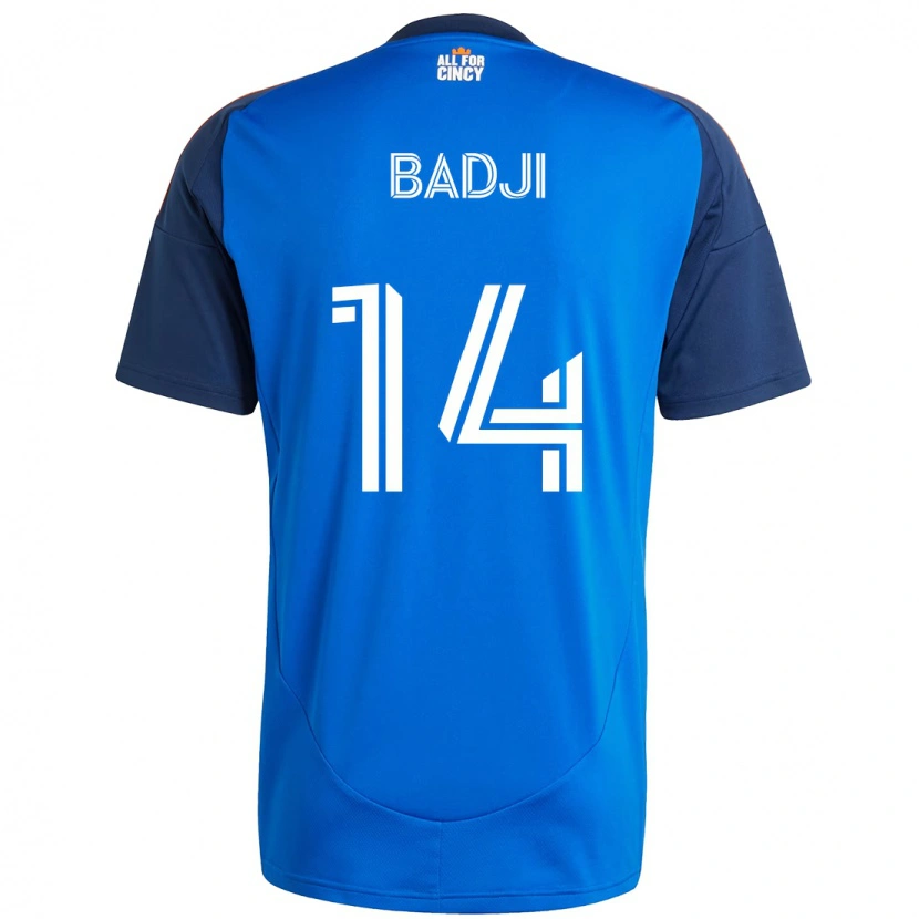 Danxen Kid Dominique Badji #14 Dark Blue Orange Home Jersey 2025/26 T-Shirt