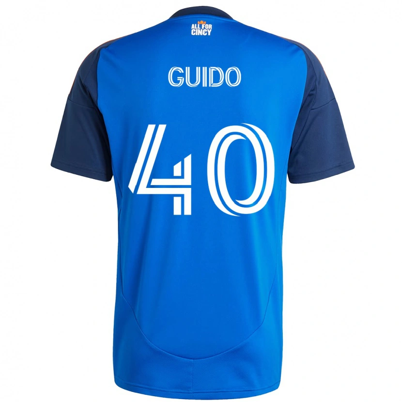 Danxen Kid Alejandro Guido #40 Dark Blue Orange Home Jersey 2025/26 T-Shirt