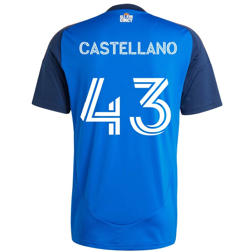 Danxen Kid Jesús Castellano #43 Dark Blue Orange Home Jersey 2025/26 T-Shirt
