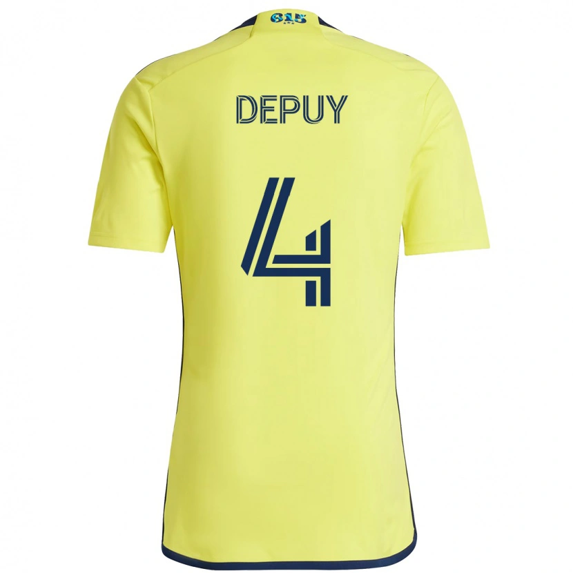 Danxen Kid Nick Depuy #4 Yellow Navy Blue Home Jersey 2025/26 T-Shirt