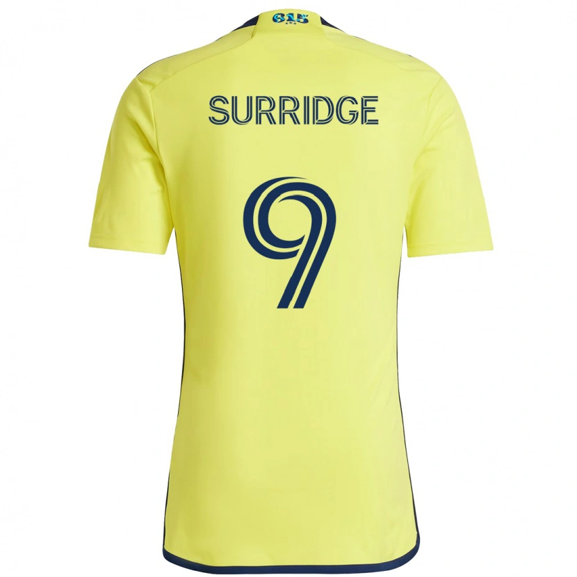 Danxen Kid Sam Surridge #9 Yellow Navy Blue Home Jersey 2025/26 T-Shirt