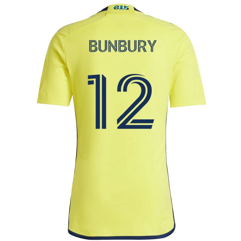 Danxen Kid Teal Bunbury #12 Yellow Navy Blue Home Jersey 2025/26 T-Shirt