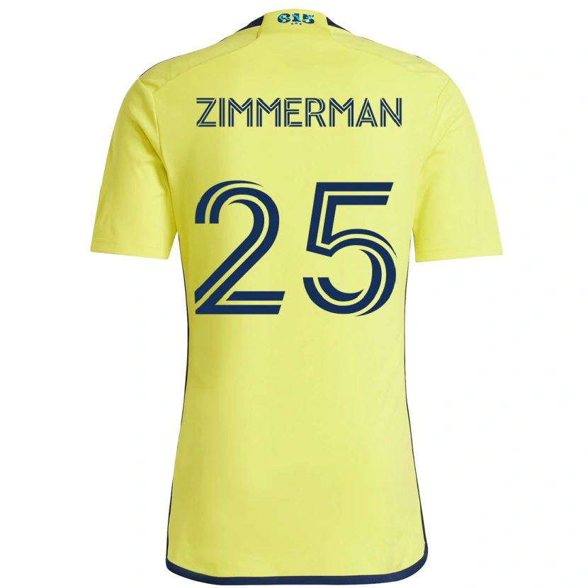 Danxen Kid Walker Zimmerman #25 Yellow Navy Blue Home Jersey 2025/26 T-Shirt