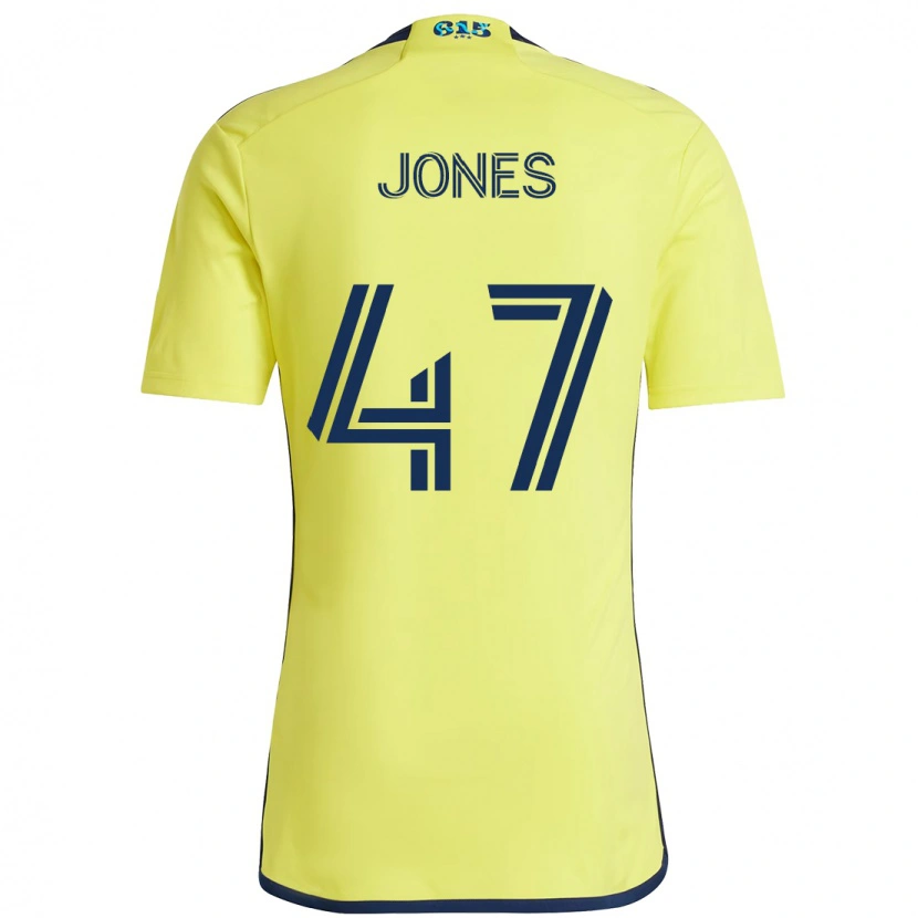 Danxen Kid Isaiah Jones #47 Yellow Navy Blue Home Jersey 2025/26 T-Shirt