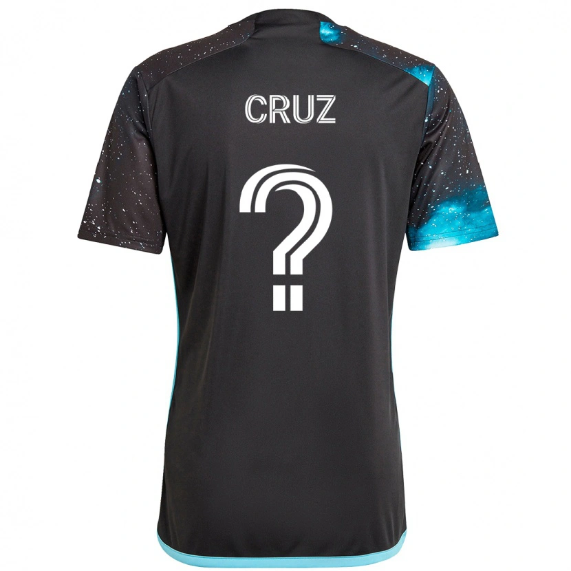 Danxen Kid Giovanny Cruz #0 Black Blue Home Jersey 2025/26 T-Shirt