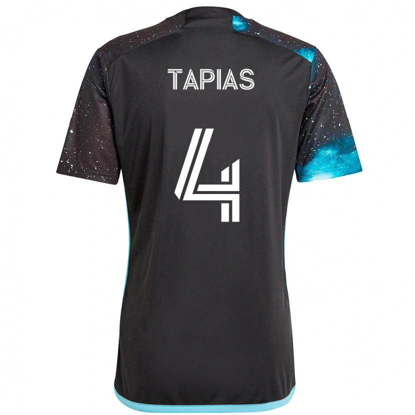 Danxen Kid Miguel Tapias #4 Black Blue Home Jersey 2025/26 T-Shirt