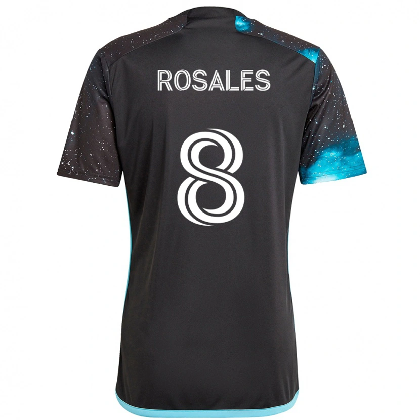 Danxen Kid Joseph Rosales #8 Black Blue Home Jersey 2025/26 T-Shirt