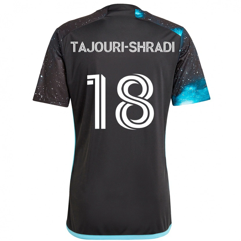 Danxen Kid Ismael Tajouri-Shradi #18 Black Blue Home Jersey 2025/26 T-Shirt