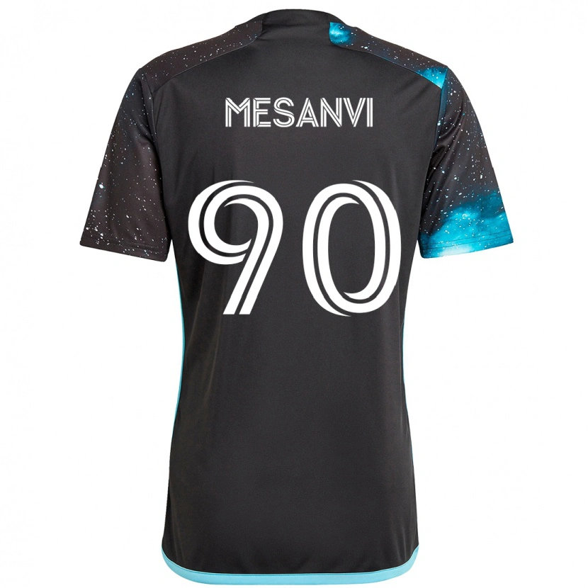 Danxen Kid Loïc Mesanvi #90 Black Blue Home Jersey 2025/26 T-Shirt
