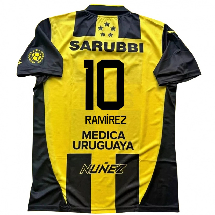 Danxen Kid Gastón Ramírez #10 Yellow Black Home Jersey 2025/26 T-Shirt