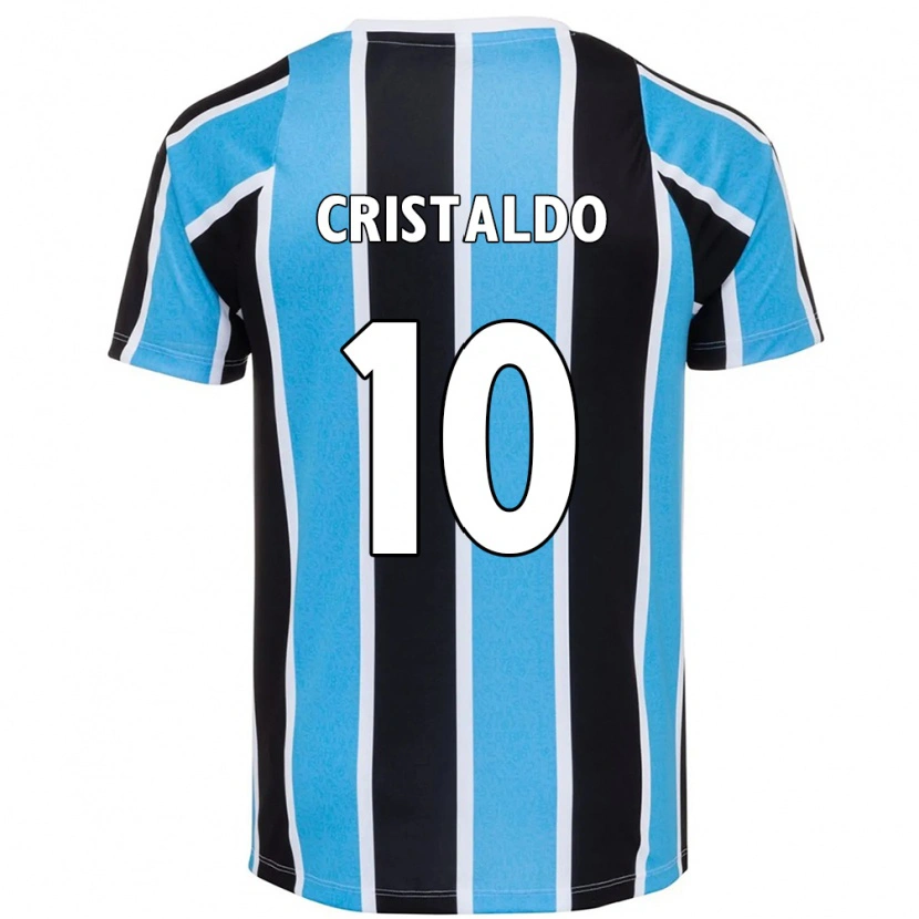 Danxen Kid Franco Cristaldo #10 Blue Black White Home Jersey 2025/26 T-Shirt