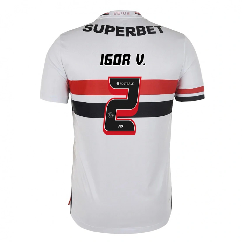 Danxen Kid Igor Vinícius #2 Red Black White Home Jersey 2025/26 T-Shirt